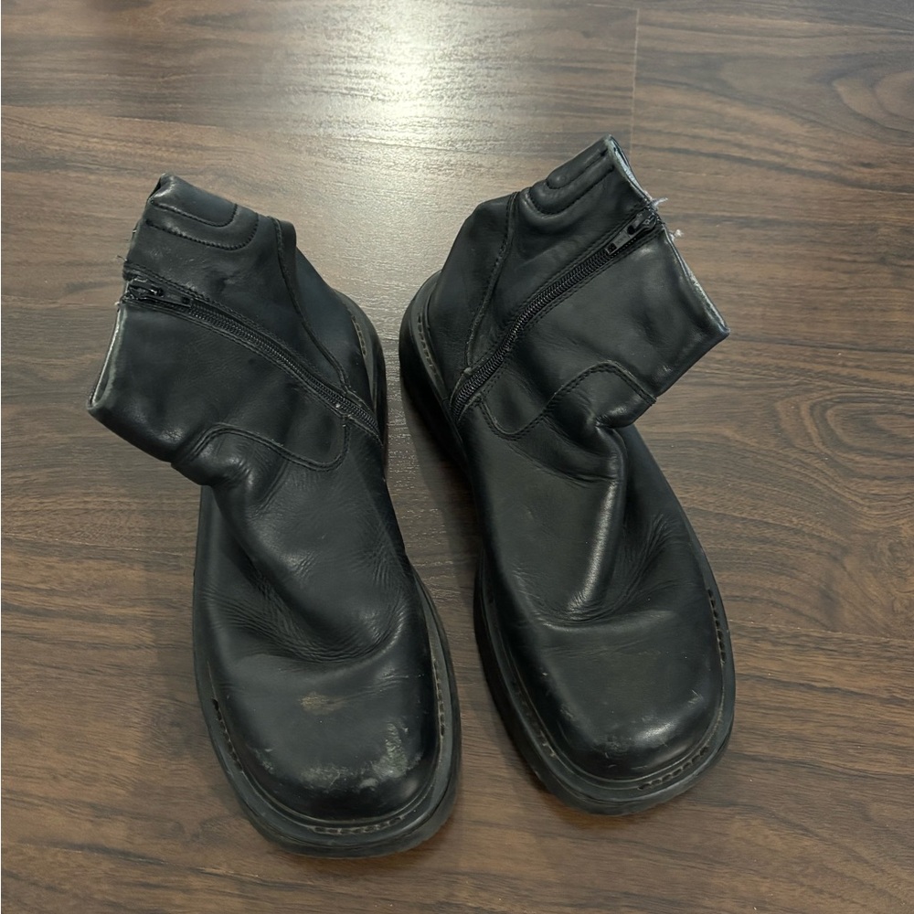 Men's Black Leather Boots